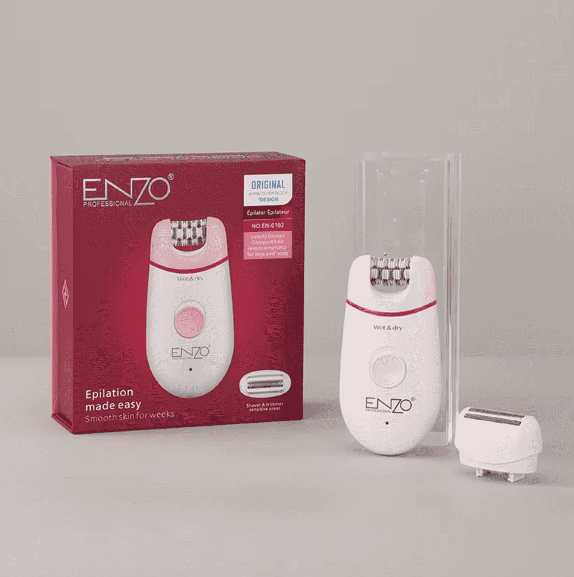 Épilateur Rechargeable ENZO EN-0102 2-en-1 – Visage & Corps