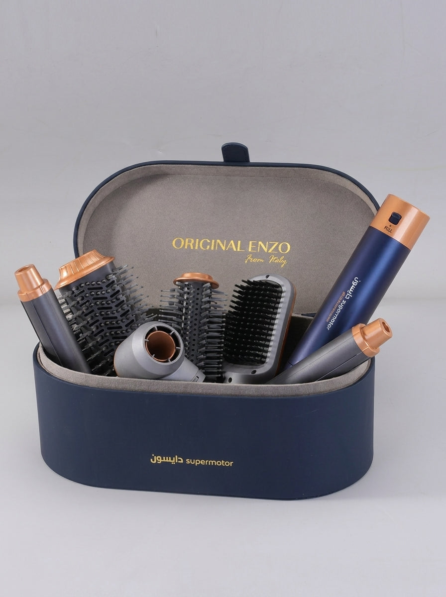 Coffret Coiffure ENZO 7-en-1 — Embouts Interchangeables