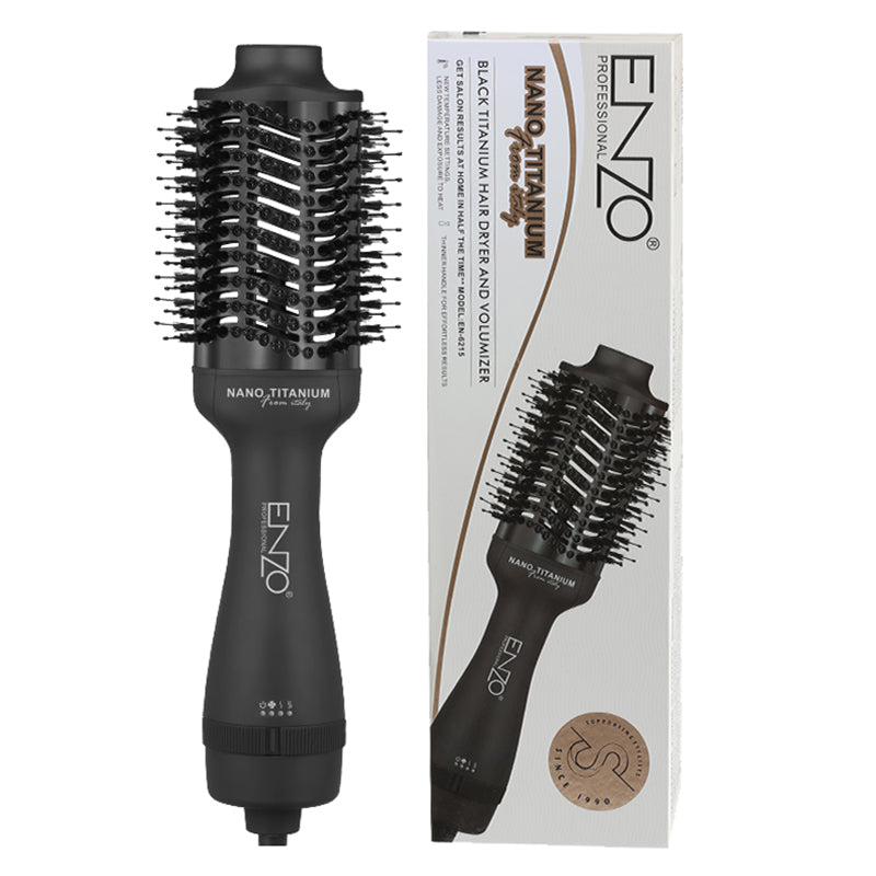 Brosse Soufflante Black Crow ENZO 1500W EN-6209 — 3-en-1 Élégante