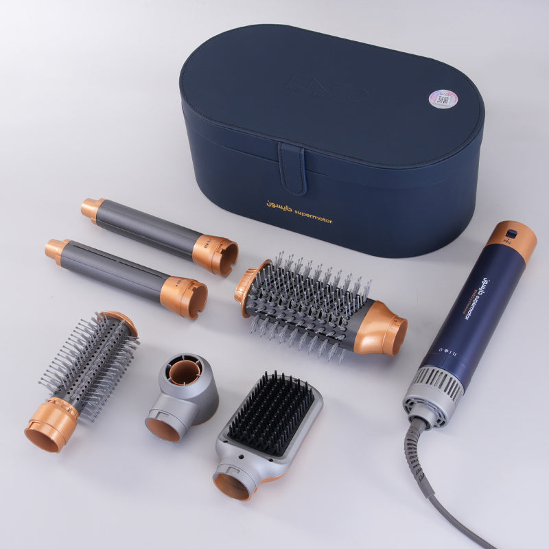 Coffret Coiffure ENZO 7-en-1  — Embouts Interchangeables