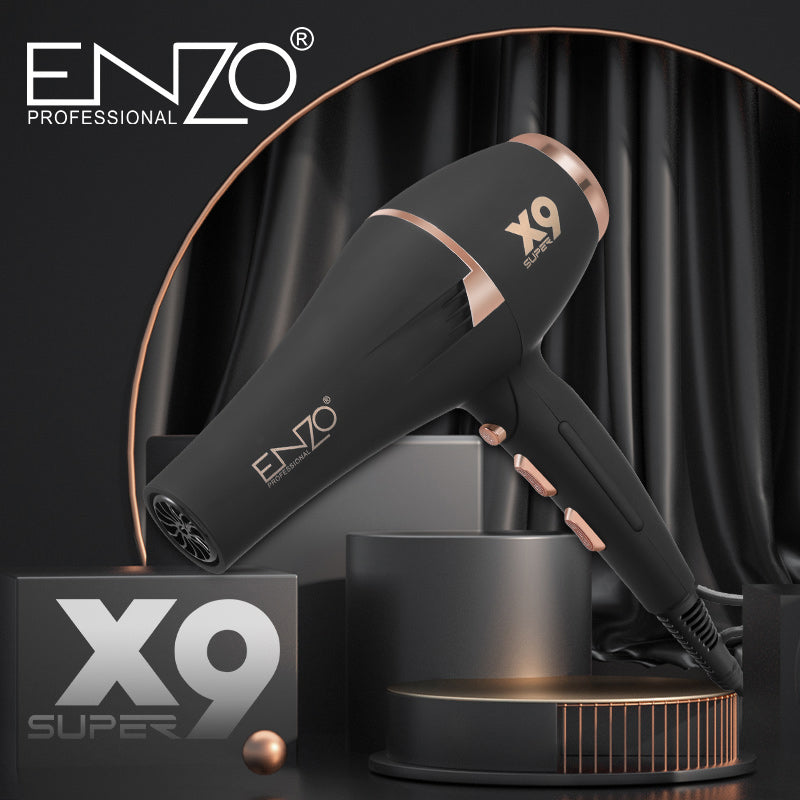 Sèche-Cheveux Professionnel ENZO X9 EN-8898 – 2800W Haute Puissance