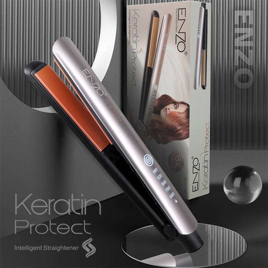 Lisseur ENZO Keratin Protect EN-3860 Gris – Lissage Professionnel