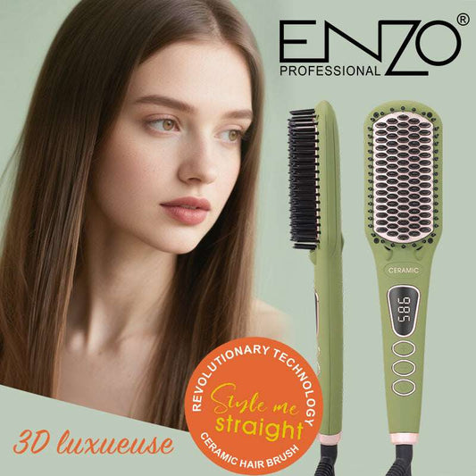 Brosse Lissante ENZO — Céramique Ionique Anti-Frisottis