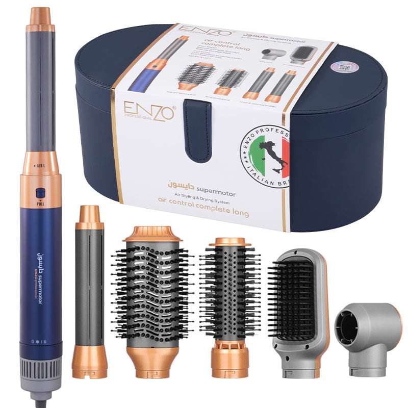 Coffret Coiffure ENZO 7-en-1  — Embouts Interchangeables