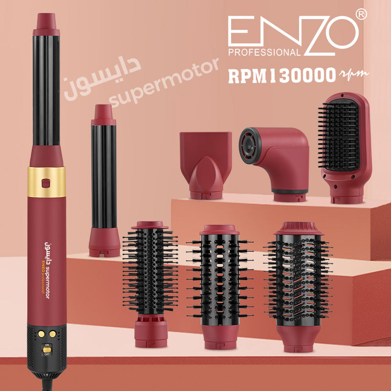ENZO EN-6223-2 Air Styler 8-en-1 – Sèche-Cheveux & Multi Styler Professionnel