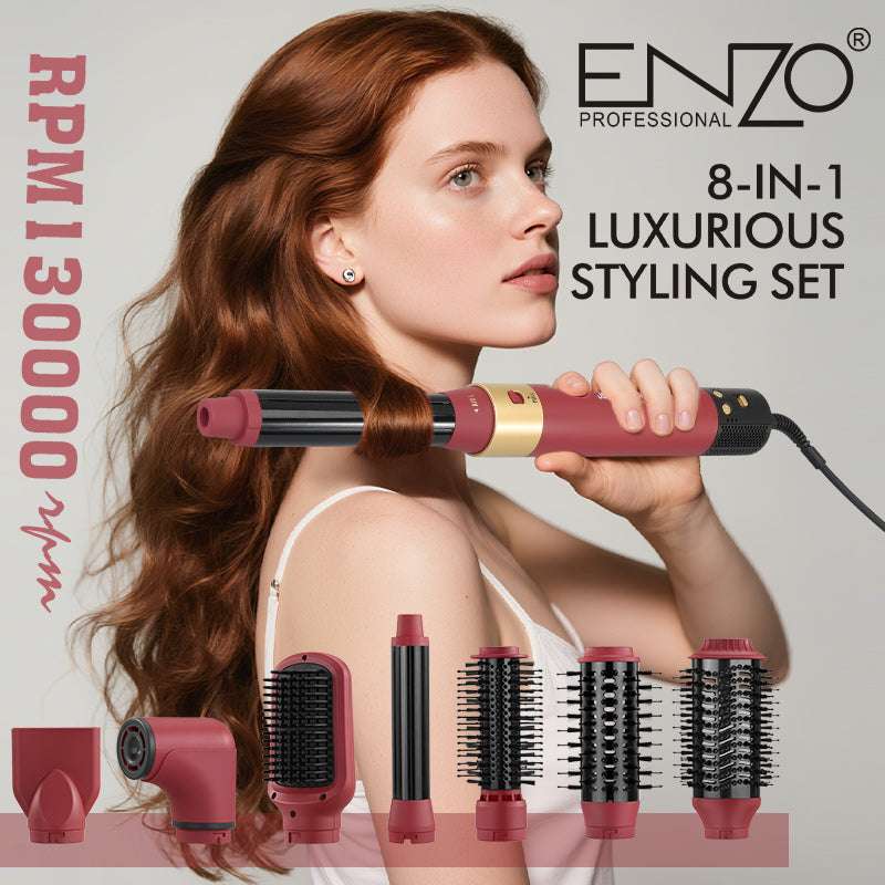 ENZO EN-6223-2 Air Styler 8-en-1 – Sèche-Cheveux & Multi Styler Professionnel