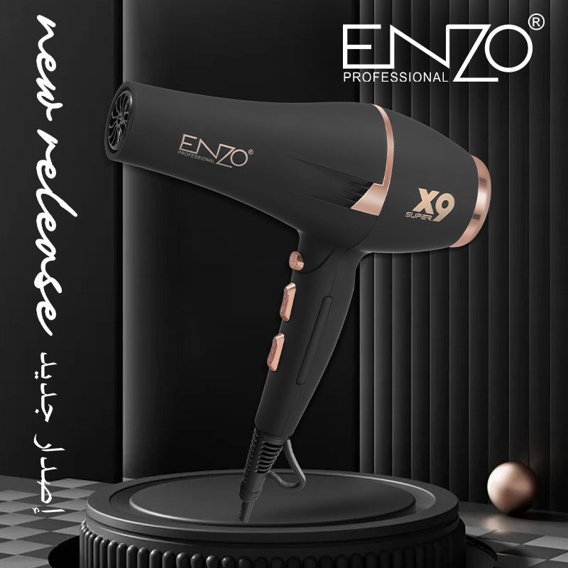 Sèche-Cheveux Professionnel ENZO X9 EN-8898 – 2800W Haute Puissance