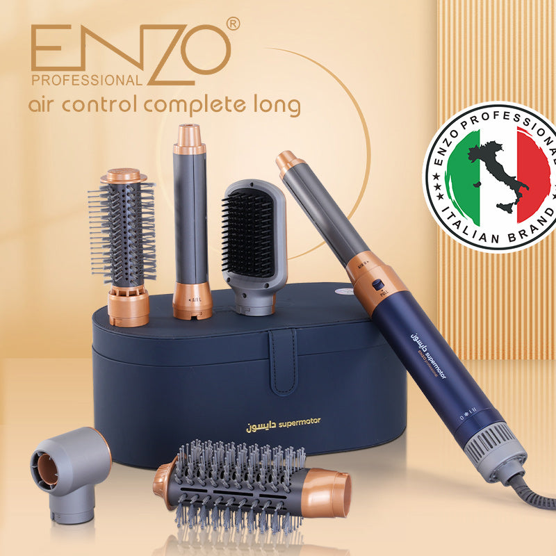 Coffret Coiffure ENZO 7-en-1  — Embouts Interchangeables
