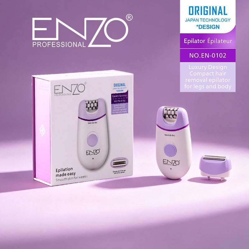 Épilateur Rechargeable ENZO EN-0102 2-en-1 – Visage & Corps