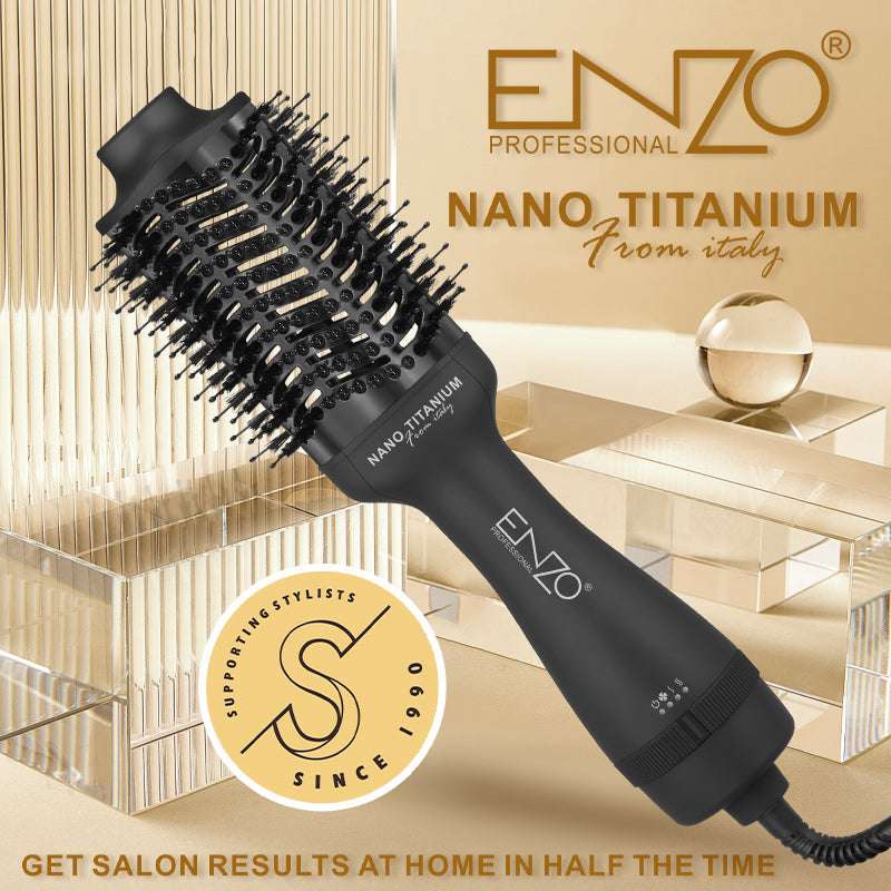 Brosse Soufflante Black Crow ENZO 1500W EN-6209 — 3-en-1 Élégante