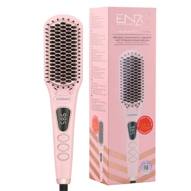Brosse Lissante ENZO — Céramique Ionique Anti-Frisottis