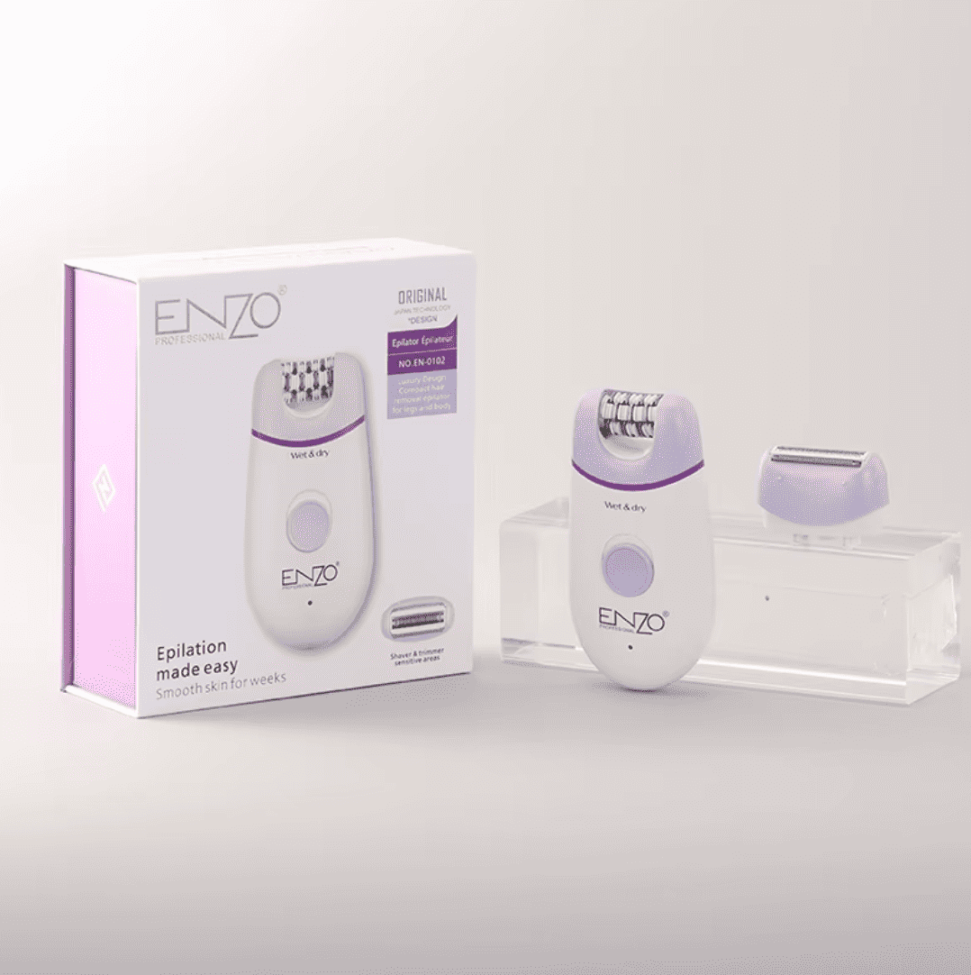 Épilateur Rechargeable ENZO EN-0102 2-en-1 – Visage & Corps
