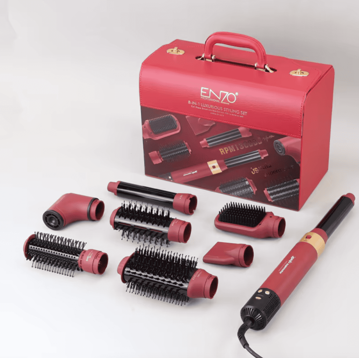 ENZO EN-6223-2 Air Styler 8-en-1 – Sèche-Cheveux & Multi Styler Professionnel